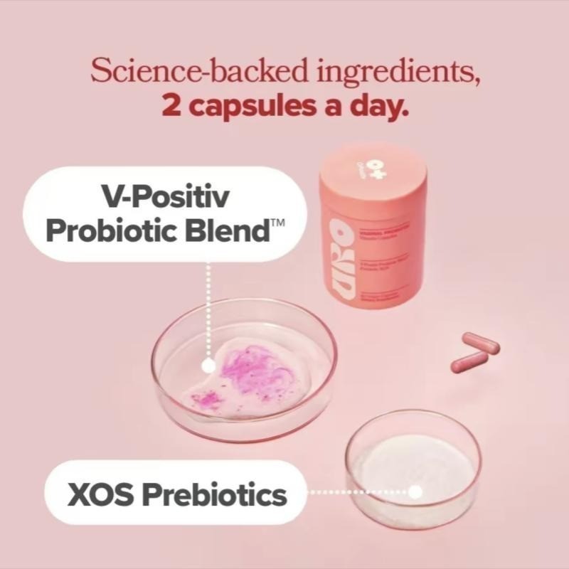 1-3PACK URO O Positiv Vaginal Probiotics for Women pH Balance w/ Prebiotic 60pcs
