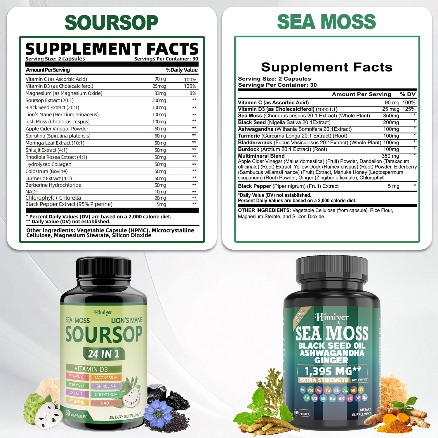 Soursop&Sea Moss Bundle – immune health, digestion, metabolic support