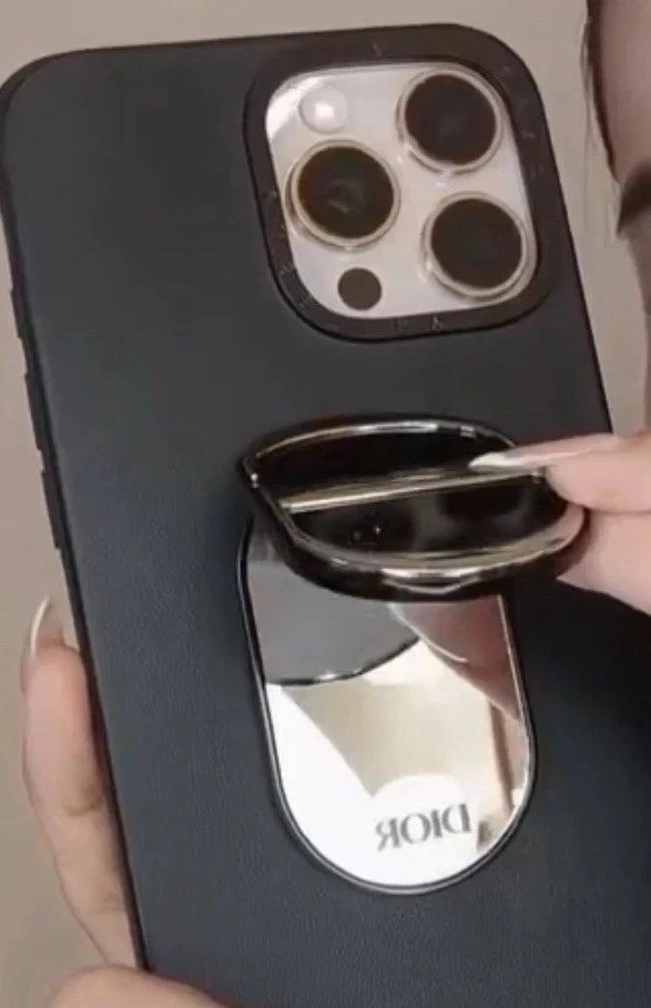 Dior New CD Logo Makeup Mirror with Phone Holder Stand Dual Mirror 3M
