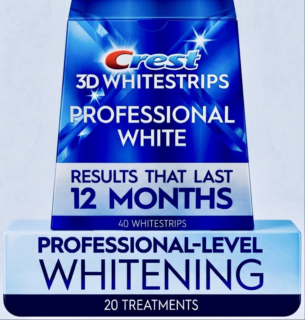 3X= Crest 3D Whitestrips Professional White 20 Levels Whiter 40 Strips Exp 04/28