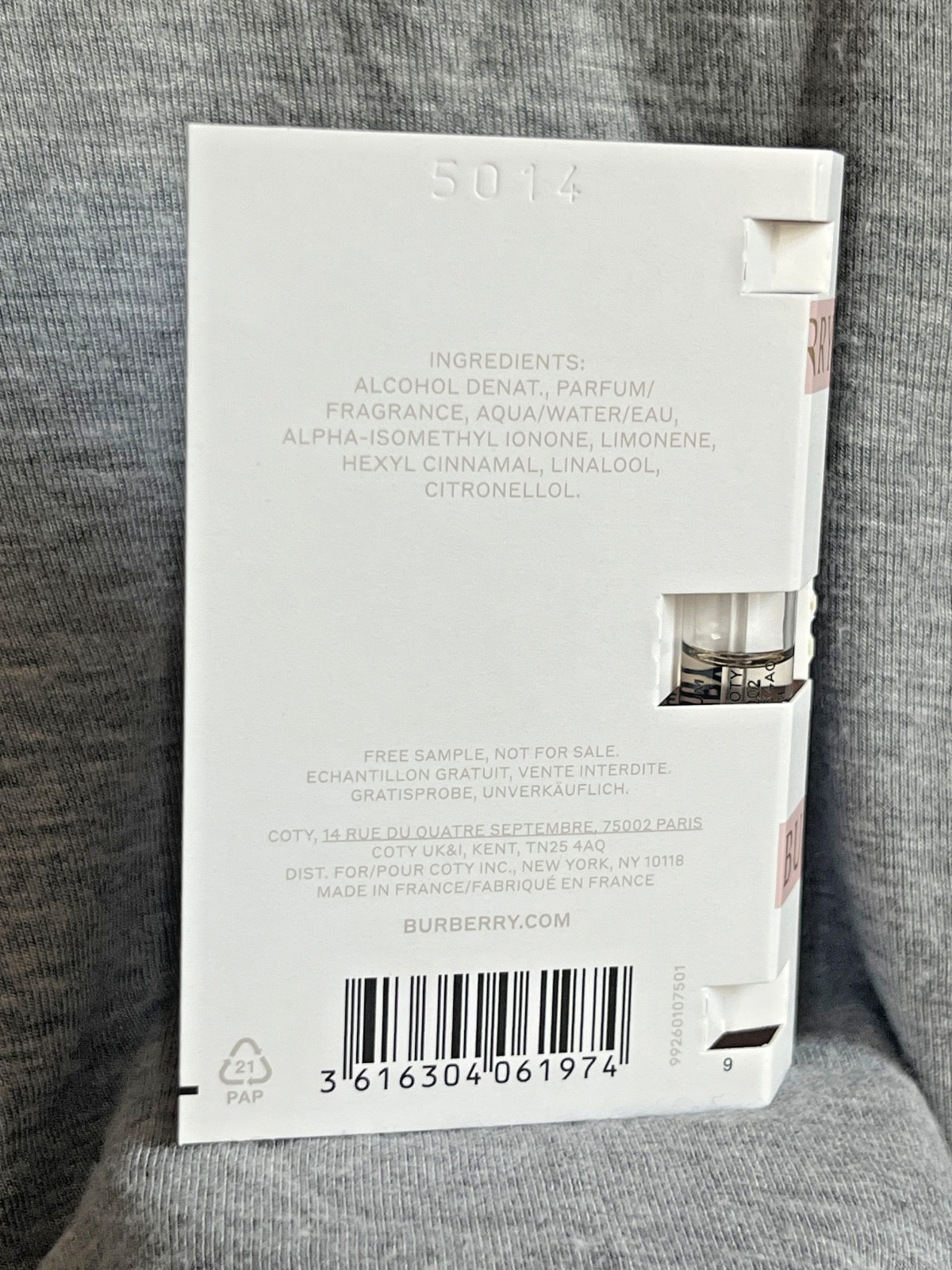 Burberry Her Elixir de Parfum EDP Intense Sample Spray .05oz / 1.5ml NEW TRAVEL