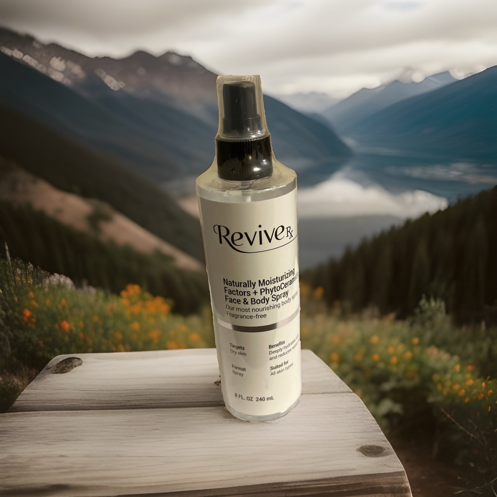 8 oz Revive RX Naturally Moisturizing Factors + PhytoCeramides Face & Body Spray