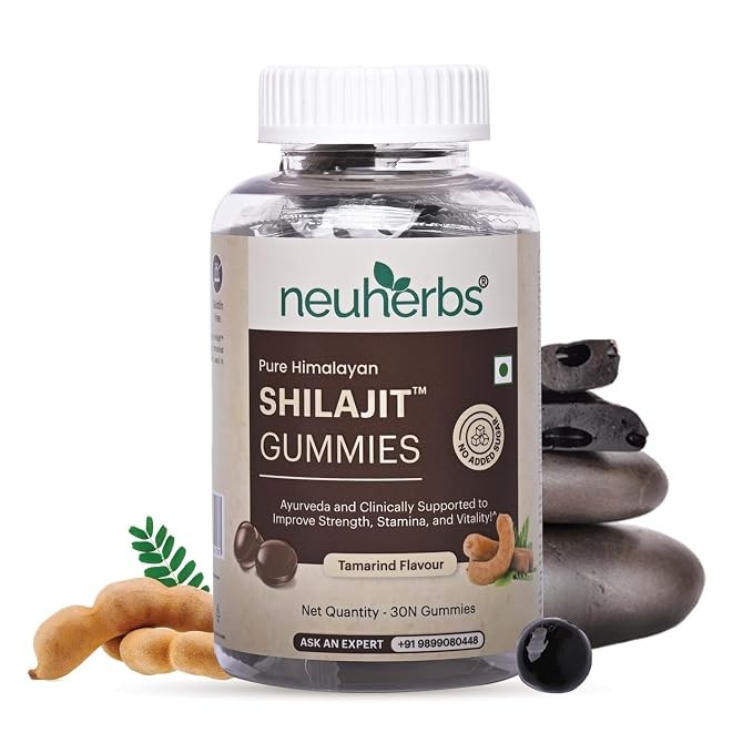 Neuherbs Pure Himalayan Shilajit Resin Gummies Energy – 30 Shilajit Gummies