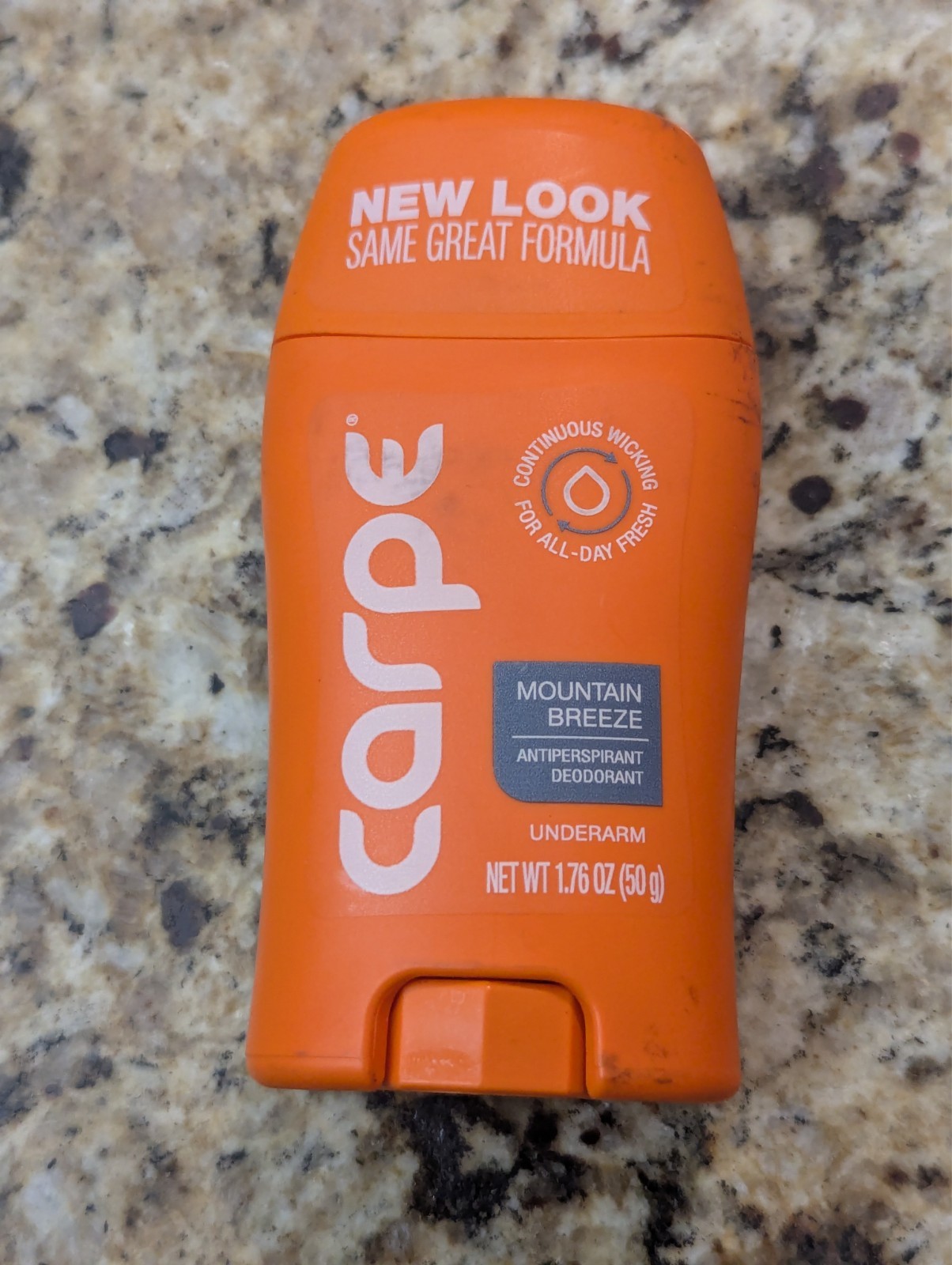 Carpe Antiperspirant Underarm Deodorant Mountain Breeze 1.76 oz exp: 04/28