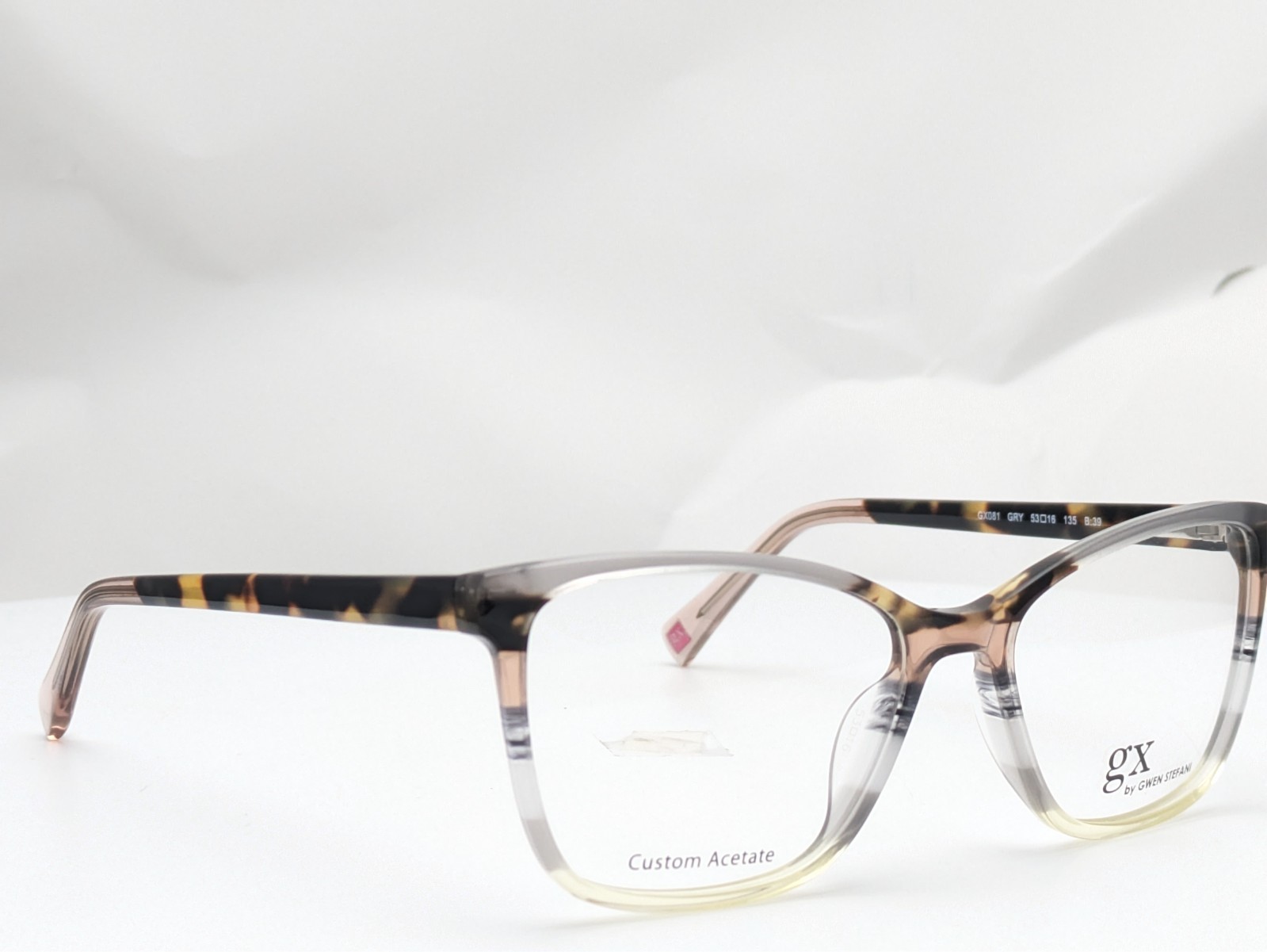 GX by Gwen Stefani GX081 GRY Grey Stripe Women’s Eyeglasses Frames 53-16-135