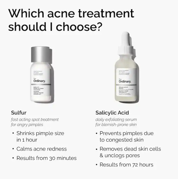 NIB 100% Authentic The Ordinary Sulfur 10% Concentrate Acne Spot Treatment, 5 g