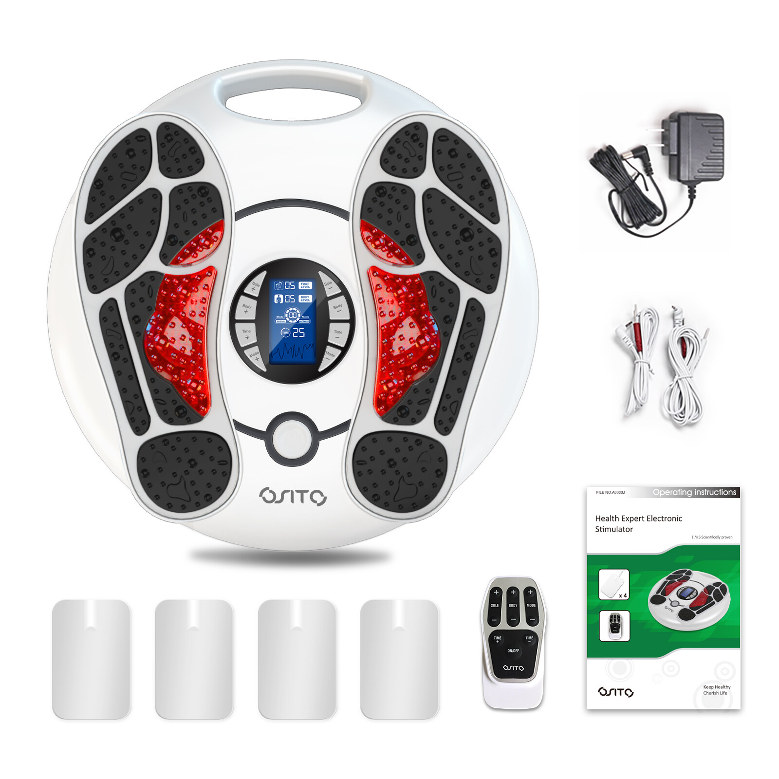 OSITO EMS Foot Circulation Massager Booster for Neuropathy Feet Legs Pain Relief