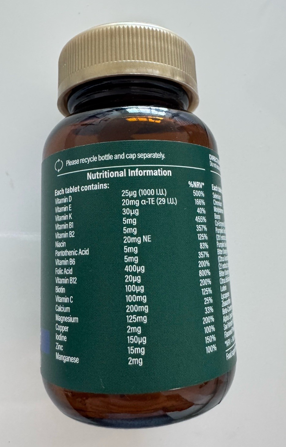 H&B Ultra Man Multivitamin & Minerals + Saw Palmetto & Pumpkin Seed 30 Tabs
