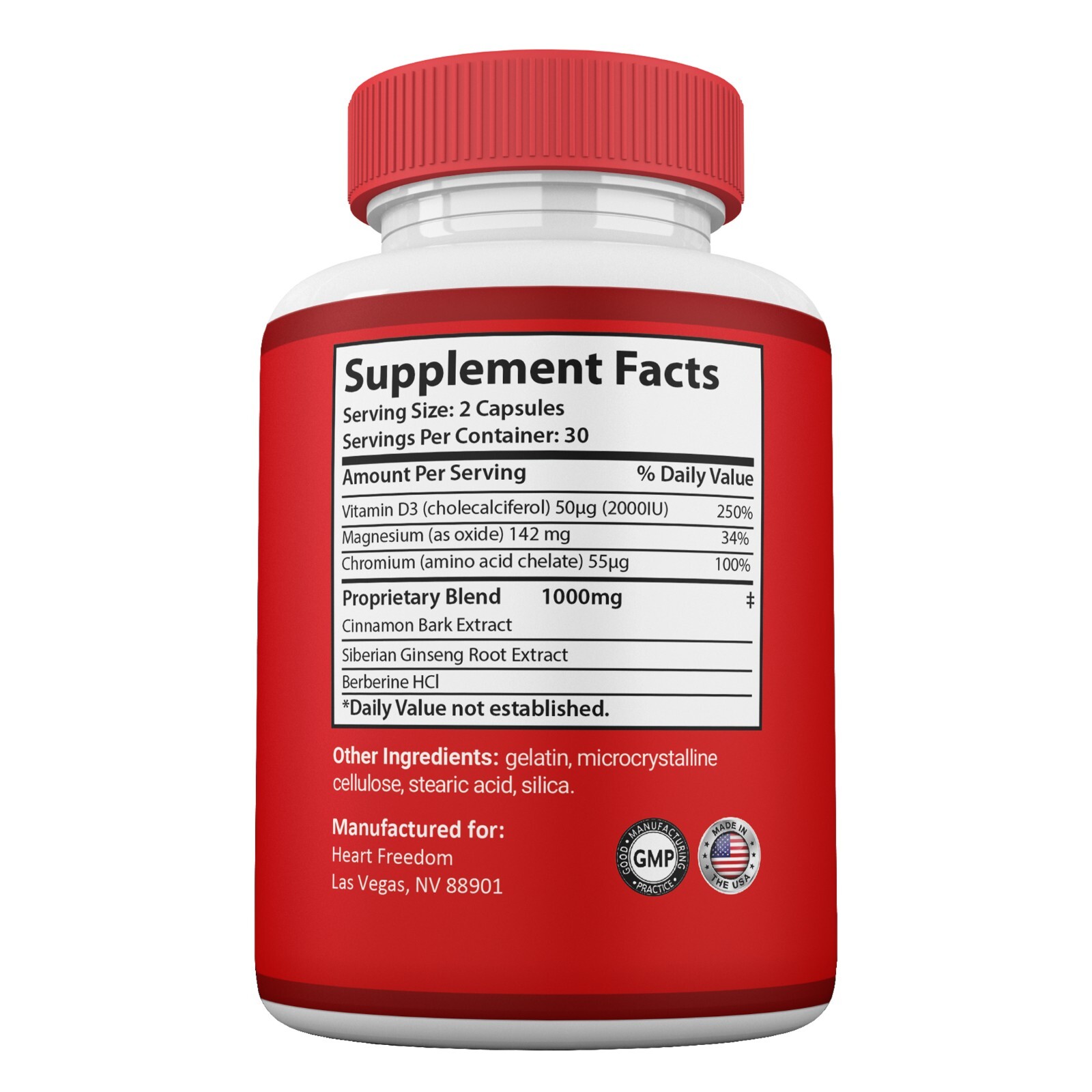 Heart Freedom Capsules, Heart Freedom Pills Circulation & Blood Support (2 pack)
