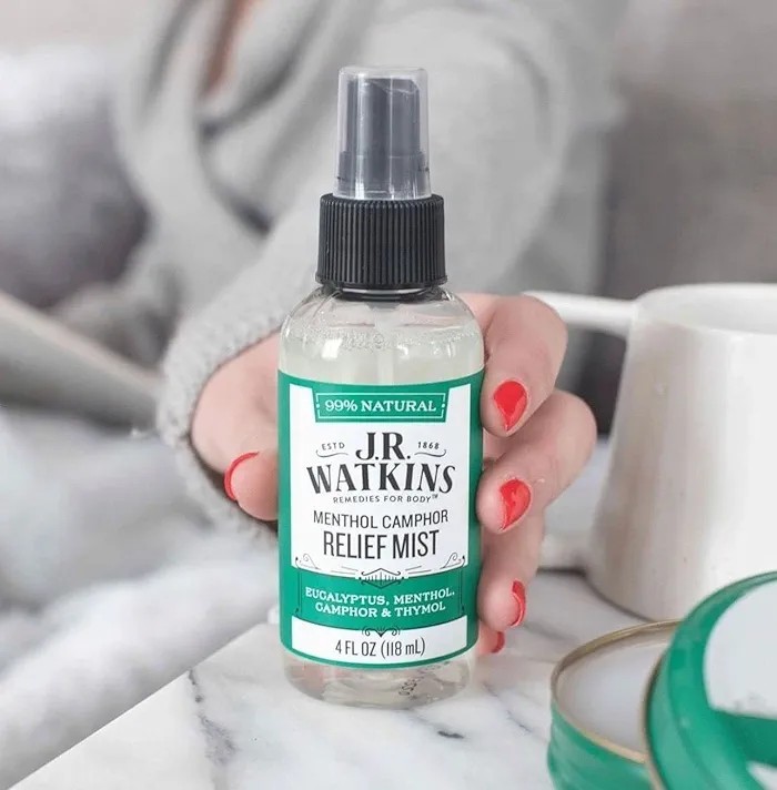 5 – Bottles Of J.R. Watkins Menthol Camphor Relief Mist 4Fl Oz