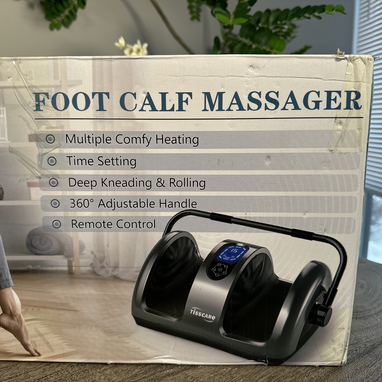 TISSCARE Shiatsu Foot Massager with Heat: Massage Feet/Leg/Calf/Ankle FSA HSA