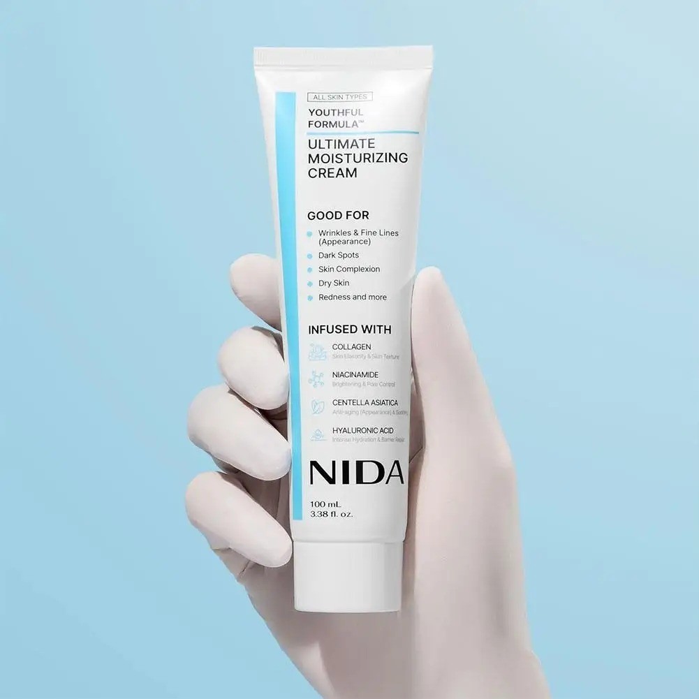 NEW Moisturizing Cream Nida Youthful Formula Ultimate, Nida Crema Coreana US🔥