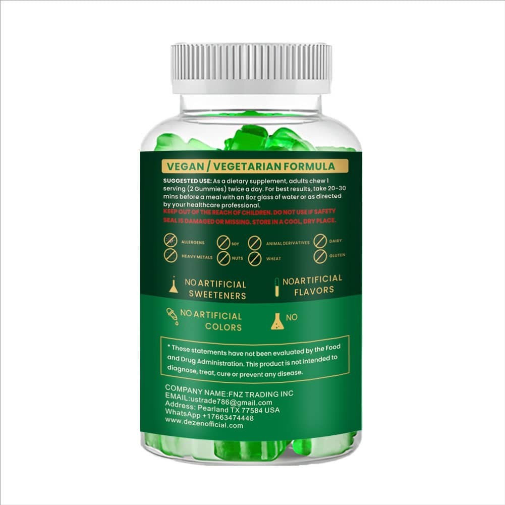 Fat Burner Green Tea Gummies, Metabolism & Weight Loss Supplements 60 Each