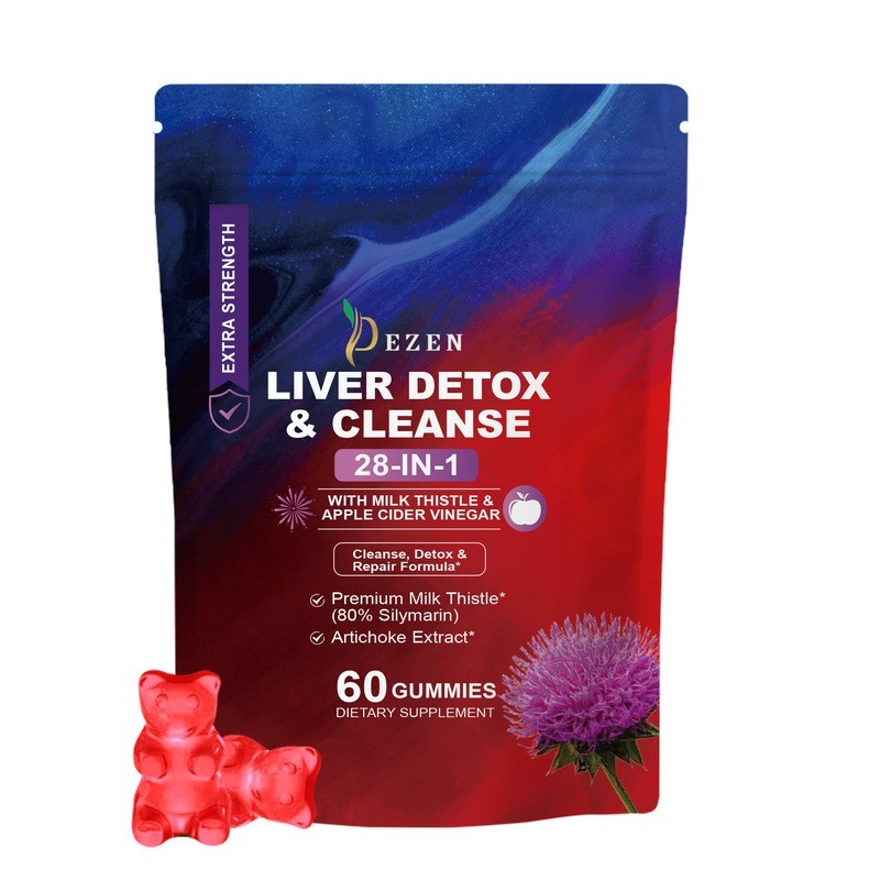 DEZEN Liver Cleanse Detox Gummies Apple Flavored 60 Count