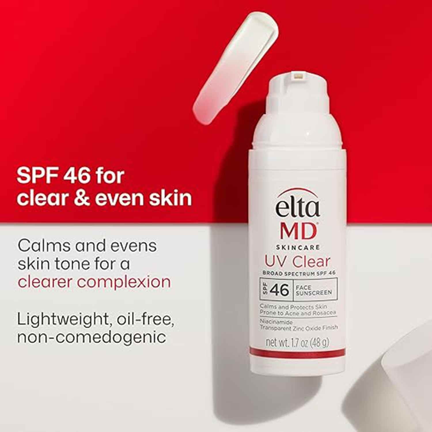 NEW IN BOX UV Clear NON TINTED SPF 46 FACIAL SUNSCREEN 1.7 OZ EXP 03/27