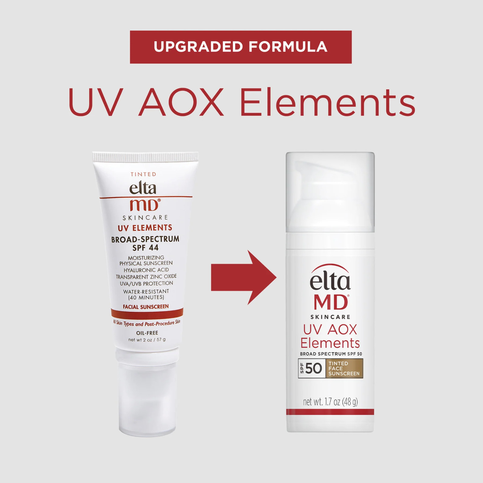 Elta MD UV AOX Elements Broad Spectrum SPF 50 Tinted 1.7oz/48g NEW IN BOX