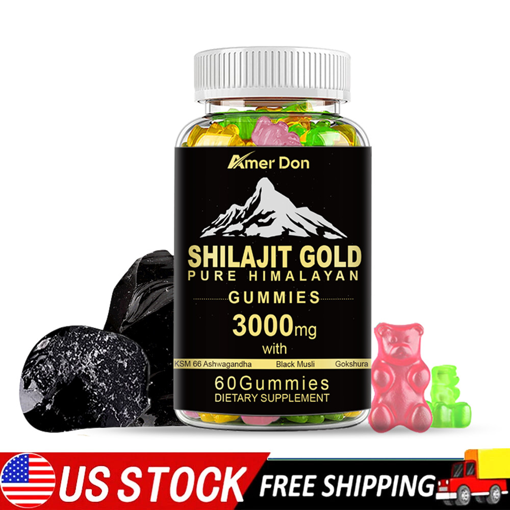 Himalayan Shilajit GOLD Gummies, Organic, Extremely Potent 3000 mg, Fulvic Acid