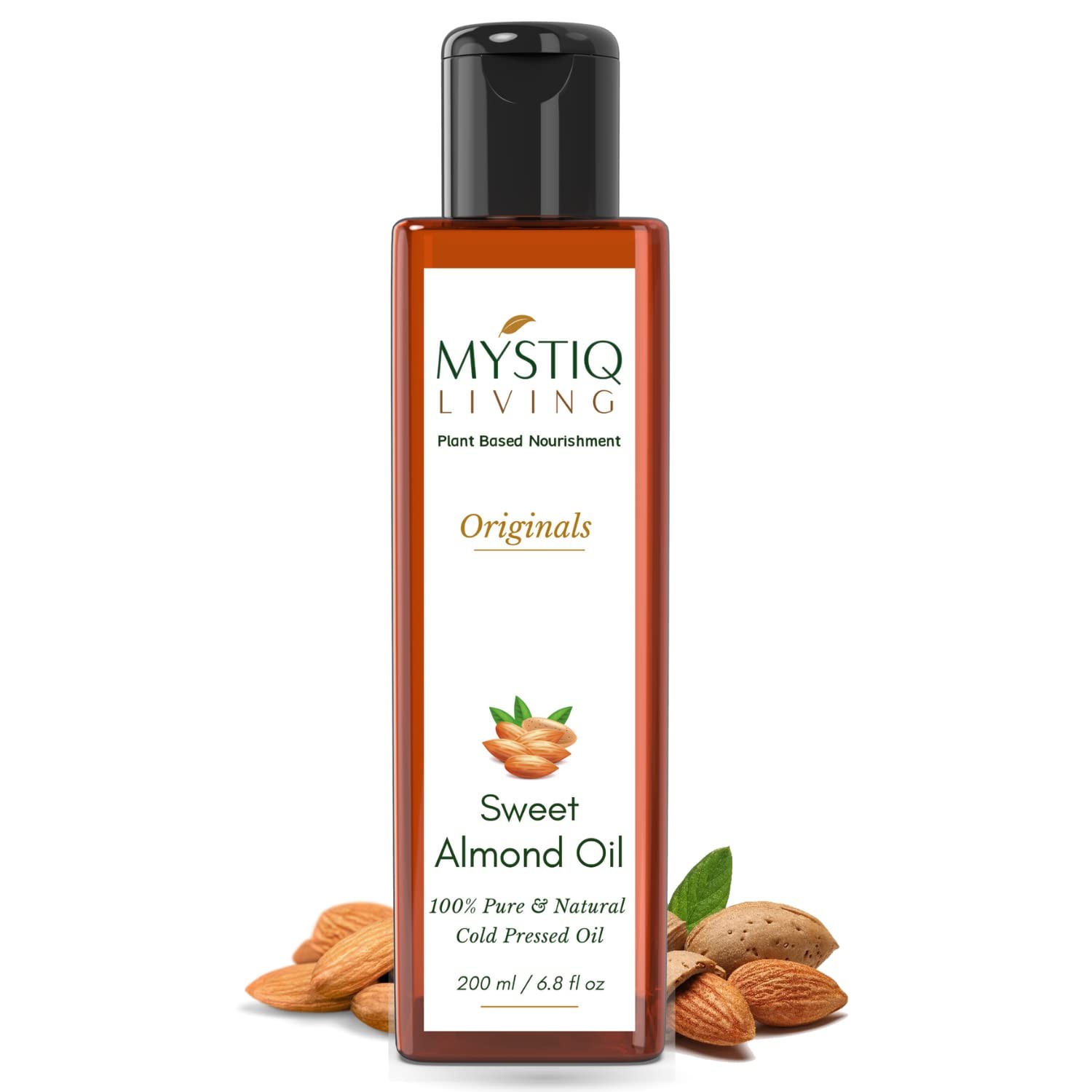 Mystiq Living Sweet Almond Oil For Hair & Skin 200ml