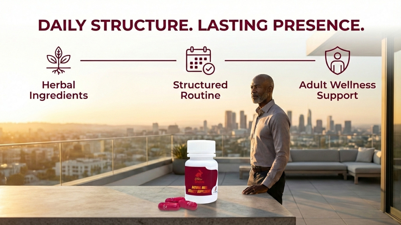 Ultra Bann Men’s Performance | 1 Cap = 2 Days | Premium 30-Day Formula 40+