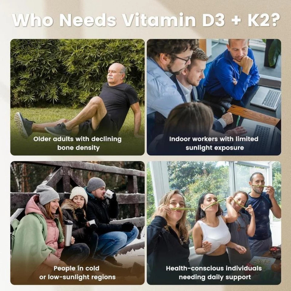 VEV Corefeel Vitamin D3 K2 10,000 IU, 200 mcg MK-7, 300 Coconut Oil Softgels