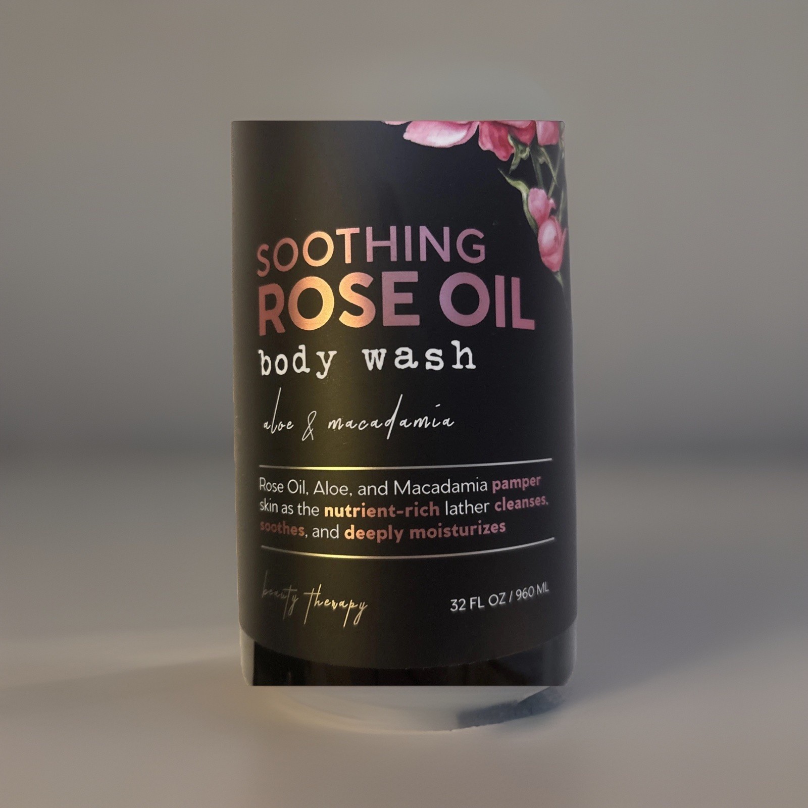 Botanical Spa Therapy Soothing Rose Oil Body Wash Aloe & Macadamia 32oz