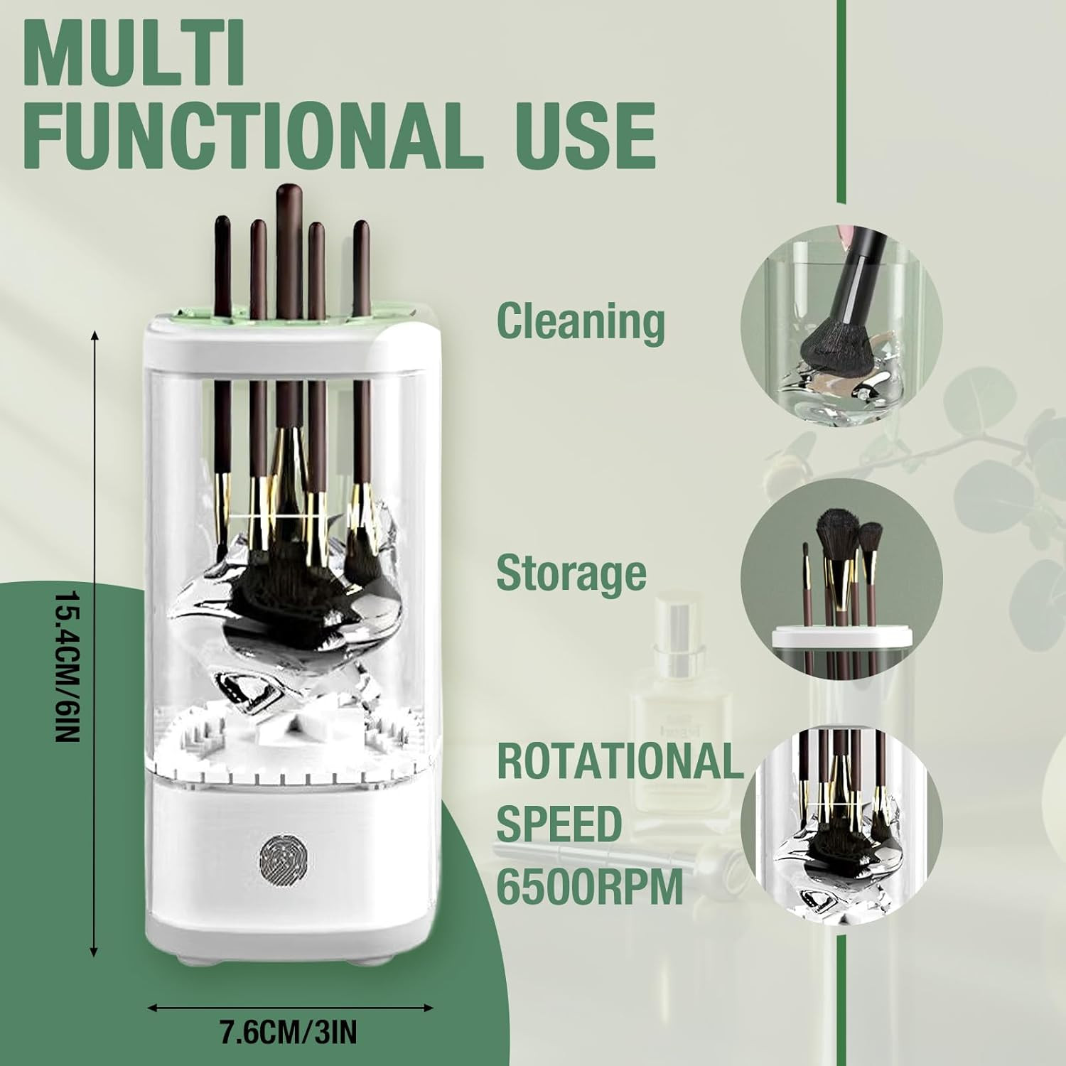 Electric Makeup Brush Cleaner Machine, Upgrade Cosmetic Brush Cleaner,Automatic