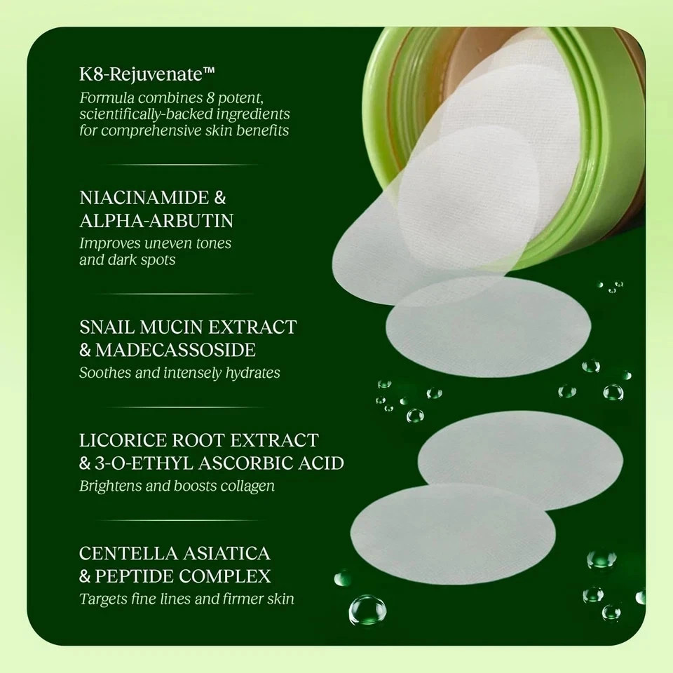 1/2/3PCS Korean Skincare Anti-Aging, Dark Spot & Wrinkle Minimizing Toner Pads