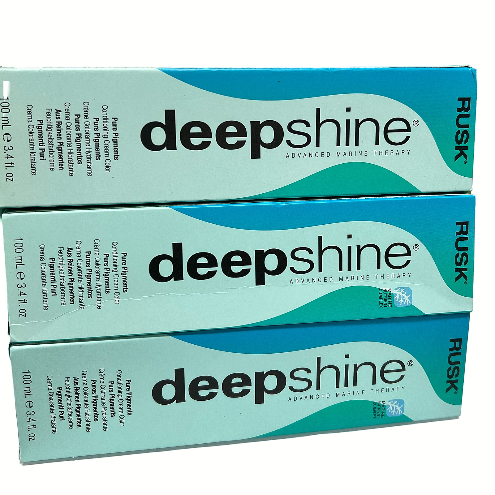 RUSK DEEP SHINE Advanced Marine Therapy Professional Hair Color,3.4 oz.