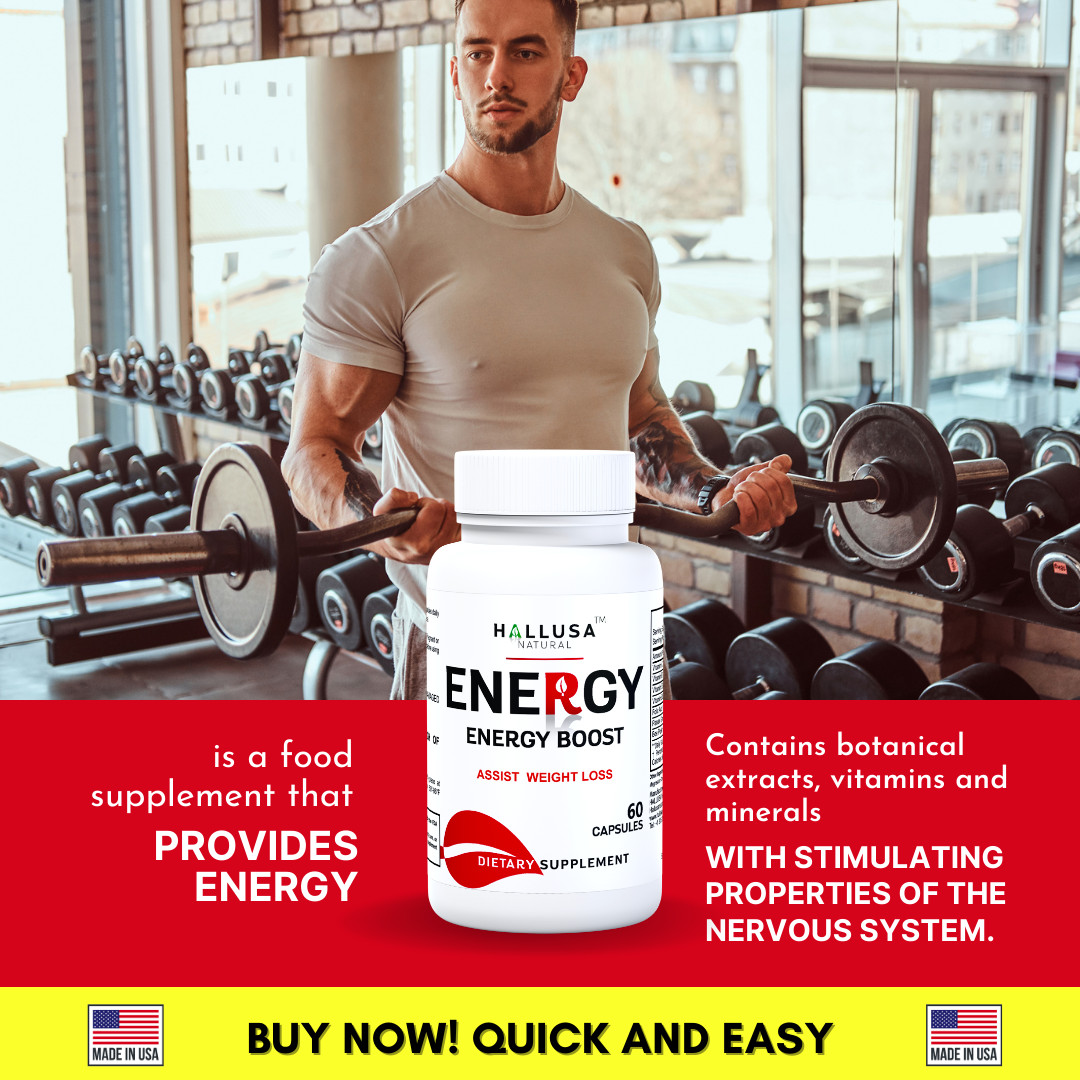 ENERGY – Enhance Vitality, Stamina & Mental Focus – Performance Booster – 60 Cap