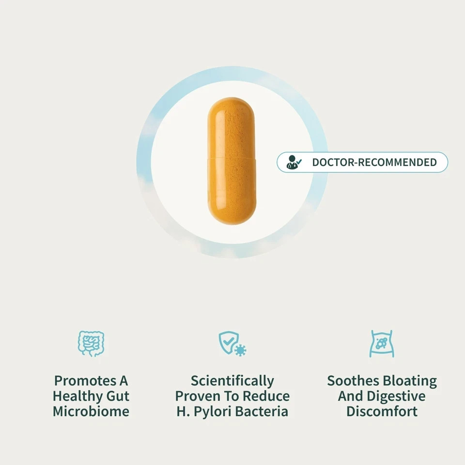 SNAP Gut Health Digestive Health Probiotics Enzymes Turmeric PYLOPASS H Pylori