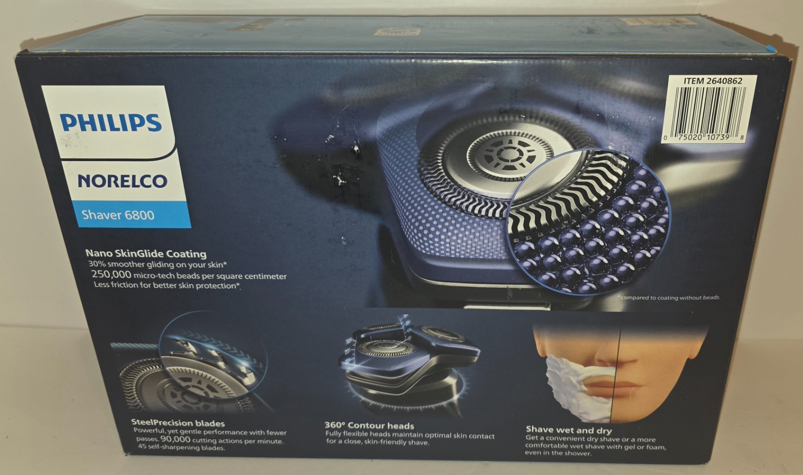 (NEW) Philips Norelco Shaver 6800 with SenseIQ Technology (SEALED RETAIL BOX)