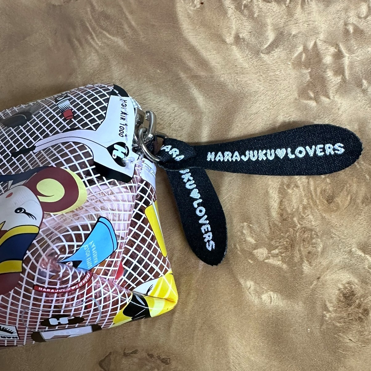Harajuku Lovers Gwen Stefani Beauty Print PVC Cosmetic Makeup Bag Pencil Case