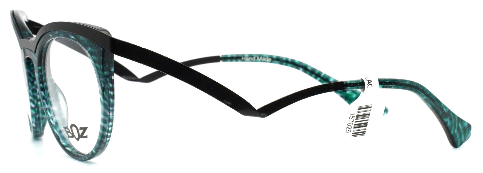 BOZ by JF REY Extra 4000 Green Black Womens Semi Cat Eye Eyeglasses 47-20-140