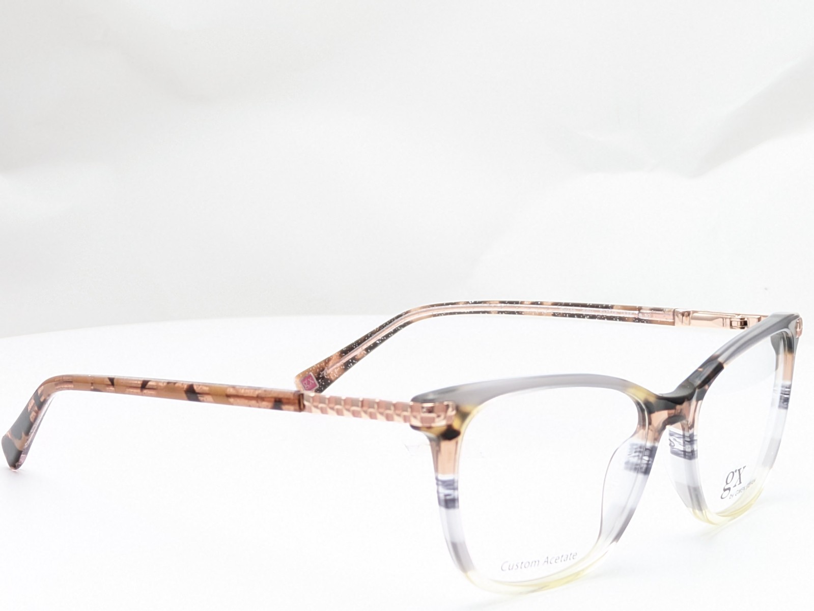 gx by Gwen Stefani GX108 GRY Grey Stripe Women’s Eyeglasses 51-16-135
