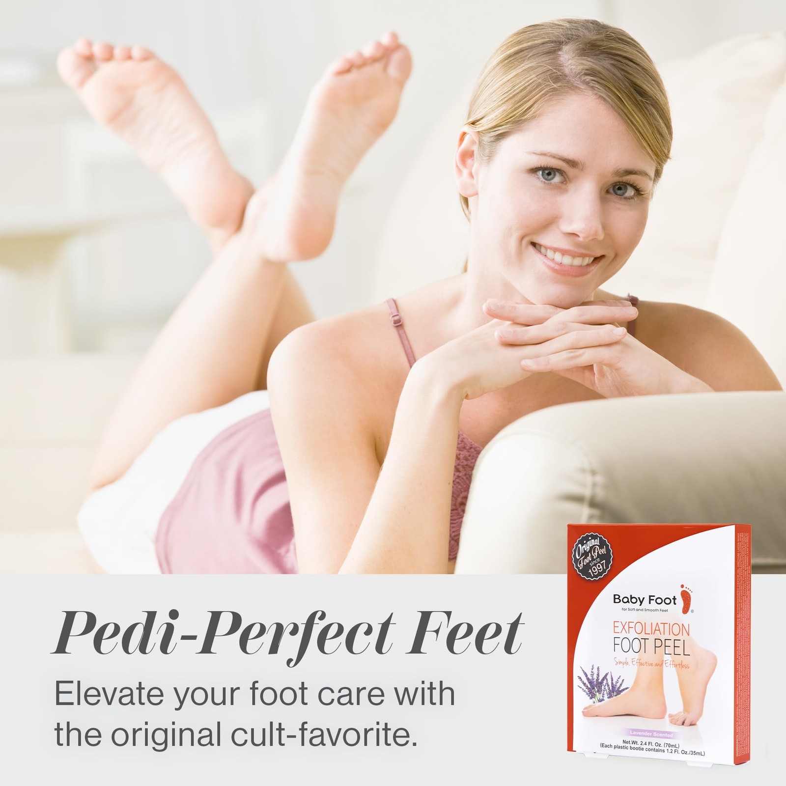 Baby Foot Original Exfoliation Peel – For 2.4 Fl Oz (Pack of 1), Purple
