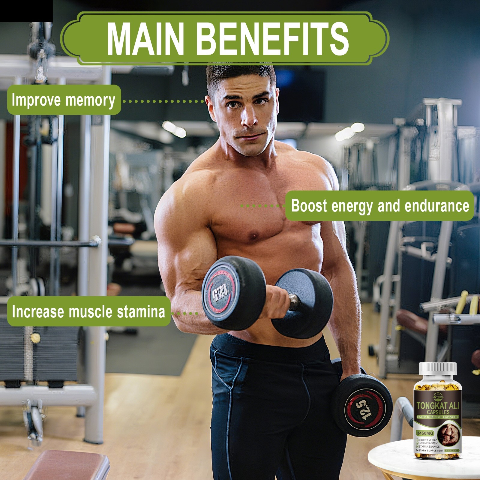 120 Male Enhancementt capsules， Support Herbal Energy Wellness Capsules