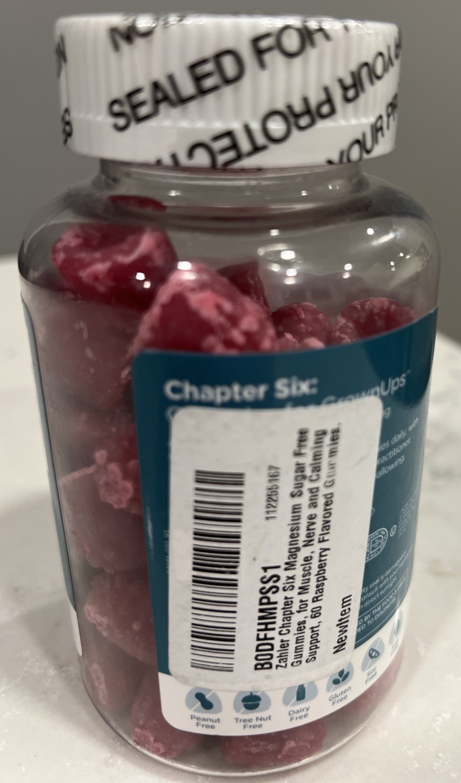Chapter Six Magnesium Sugar Free 60 Gummies -2 per serving EXP 5/27
