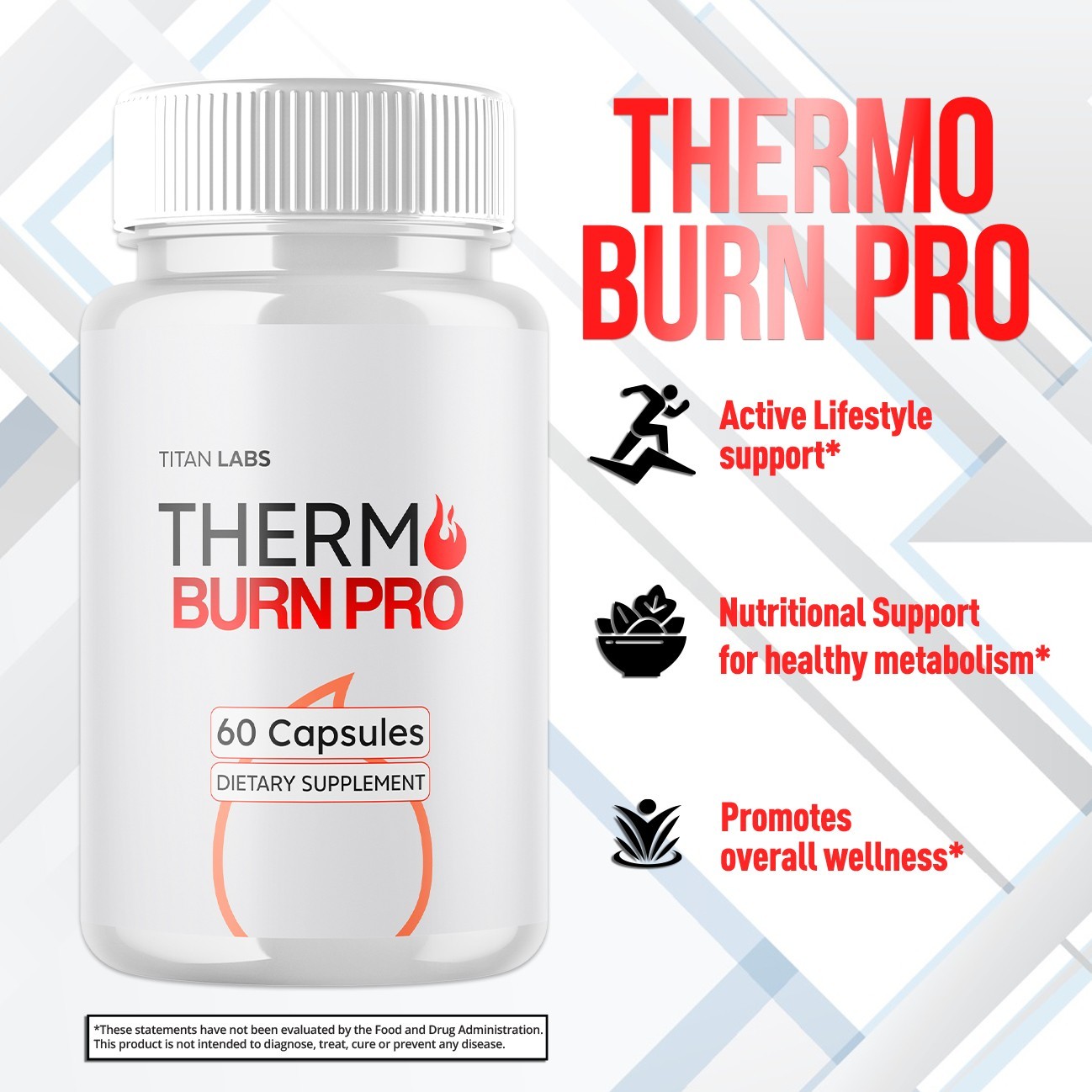 (1 Pack) Thermo Burn Pro Advanced Energy & Fitness Supplement ThermoBurnPro 60ct