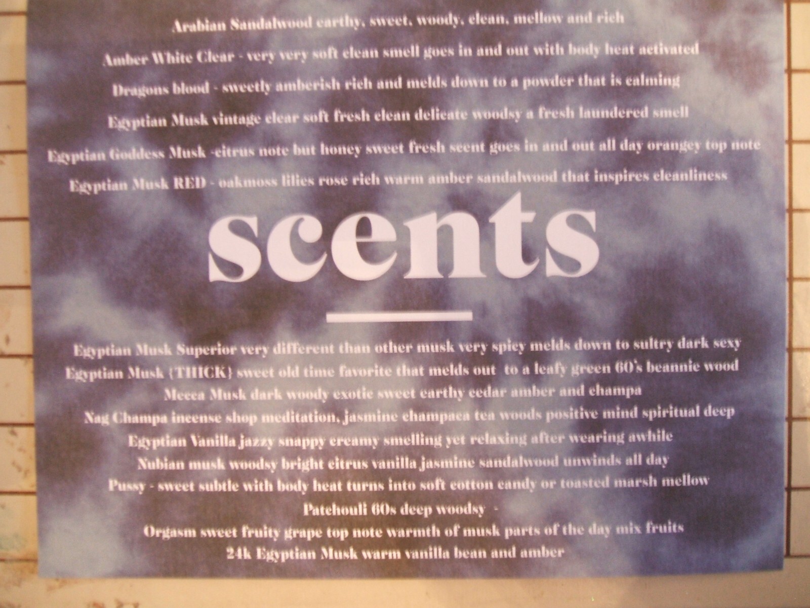 Zelda’s Pure Natural Fragrance Body Oils Egyptian Musk Choose More Scents 2oz