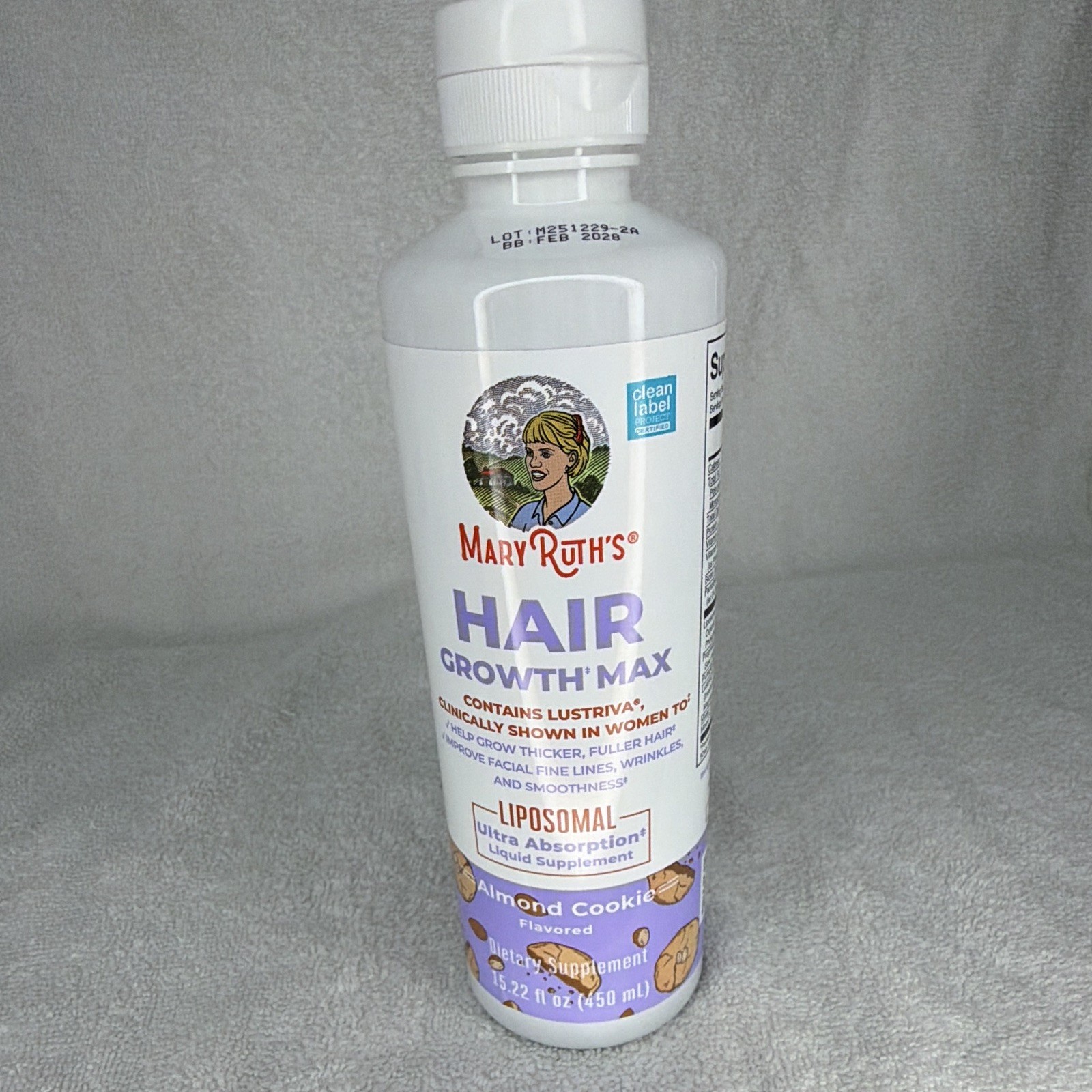 MaryRuth’s Hair Growth Max Liposomal Growth Promoter Almond Cookie 15.22 oz