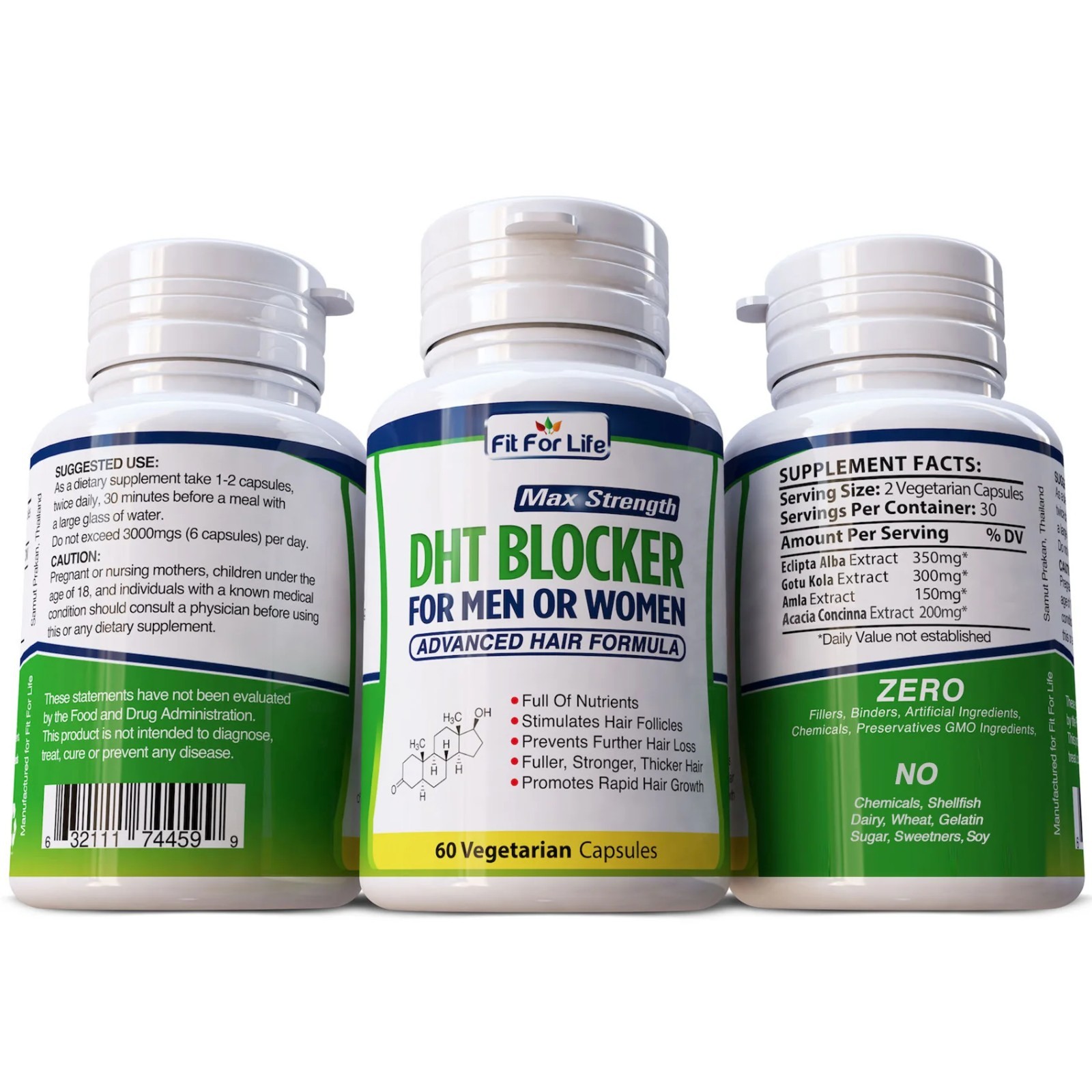 DHT BLOCKER HAIR FAST GROWTH HERBAL SUPPLEMENT 60 CAPS