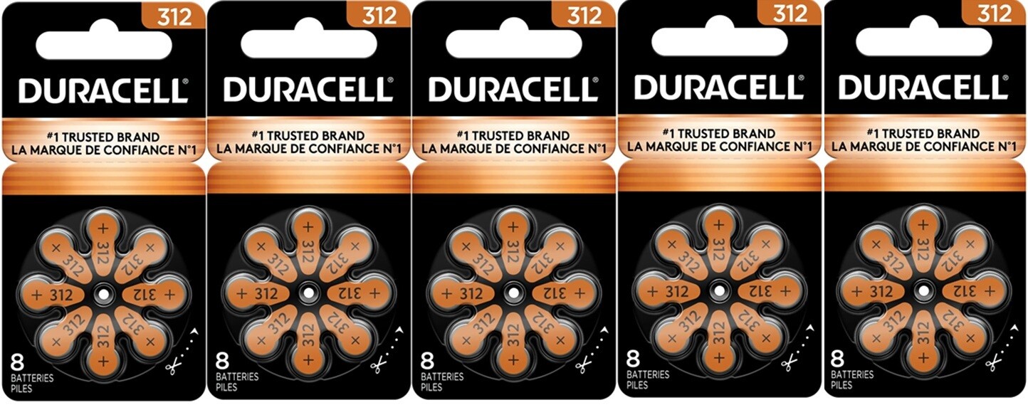 Duracell Hearing Aid Batteries Size 312 – Fresh Exp-2028 (32 – 240 Batteries)