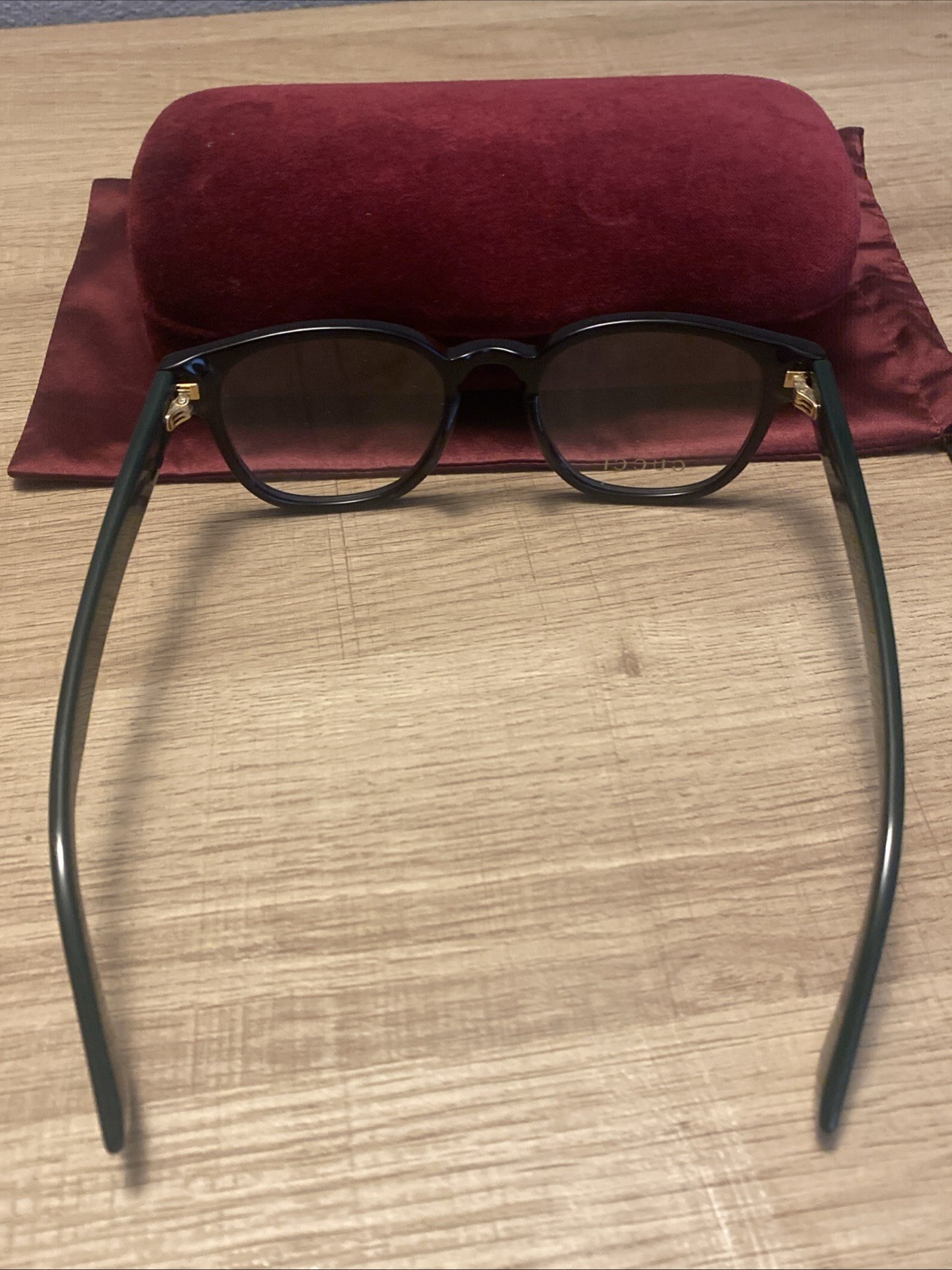 Gucci GG0927O 001 Unisex Eyeglass Frame Green Red And Black