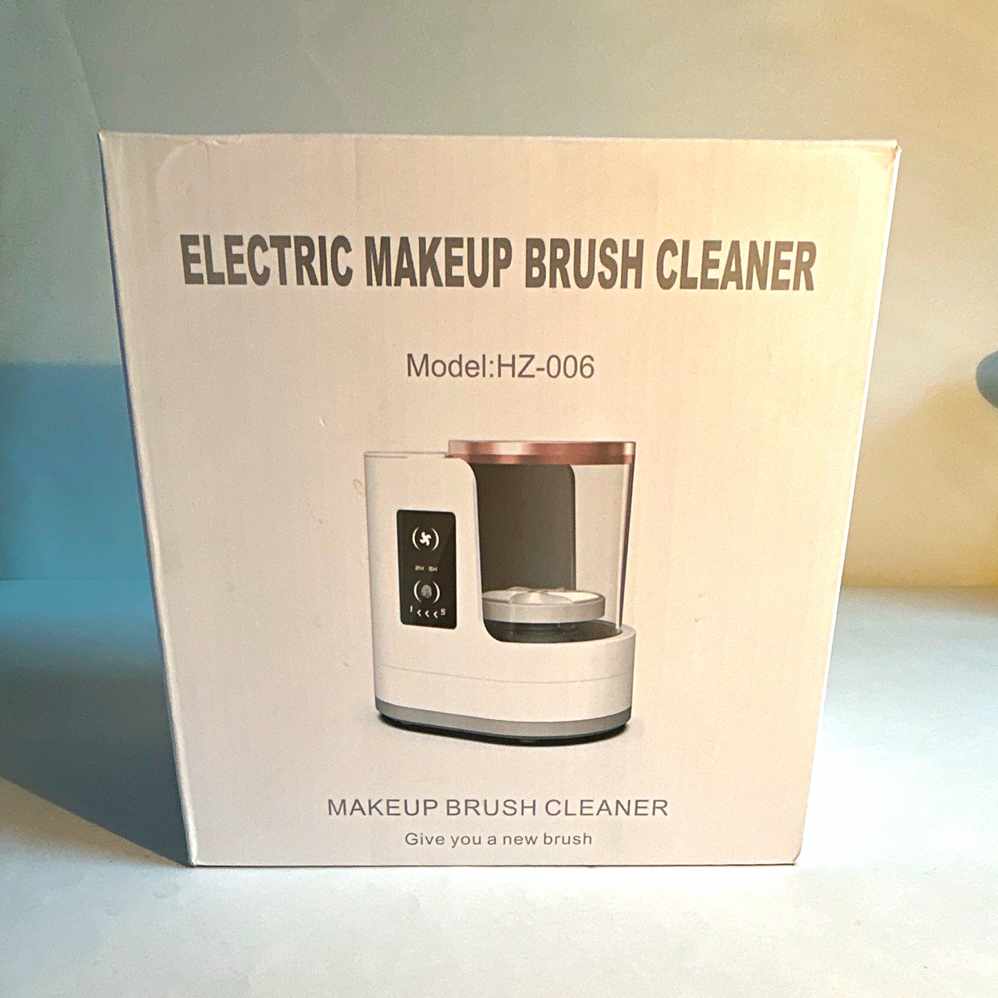 Electric Makeup Brush Cleaning Machine, White, Model/MPN HZ-006