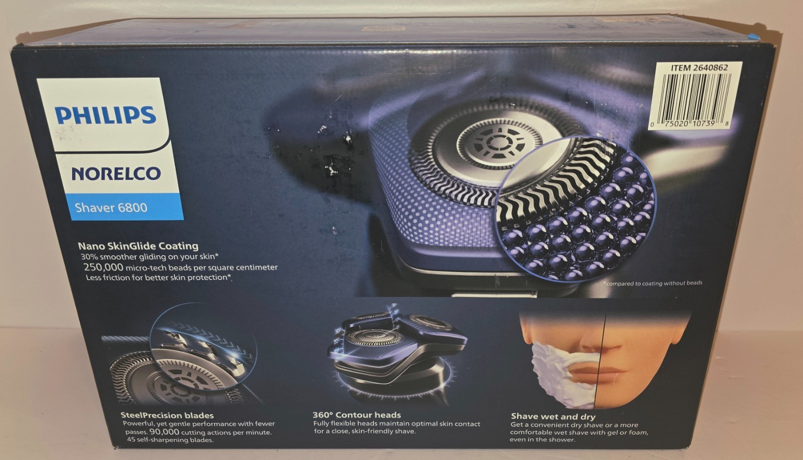 (NEW) Philips Norelco Shaver 6800 with SenseIQ Technology (SEALED RETAIL BOX)