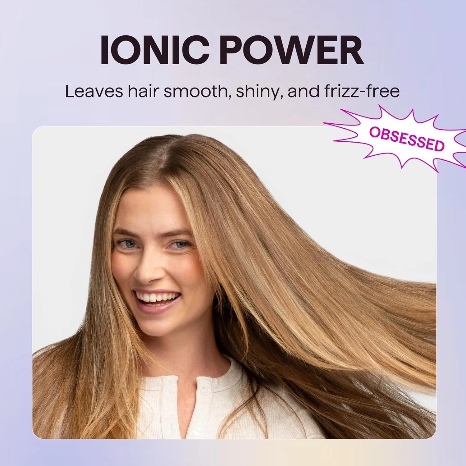 Ceramic Blow Dryer with Automatic Shut-off & Frizz Reduction – Rose Gold 1875W