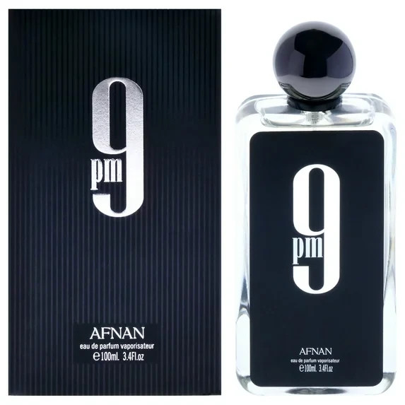 Afnan Eau De Parfum Men’s 9PM EDP Spray Cologne 3.4 oz/100ML Fragrances, Glass