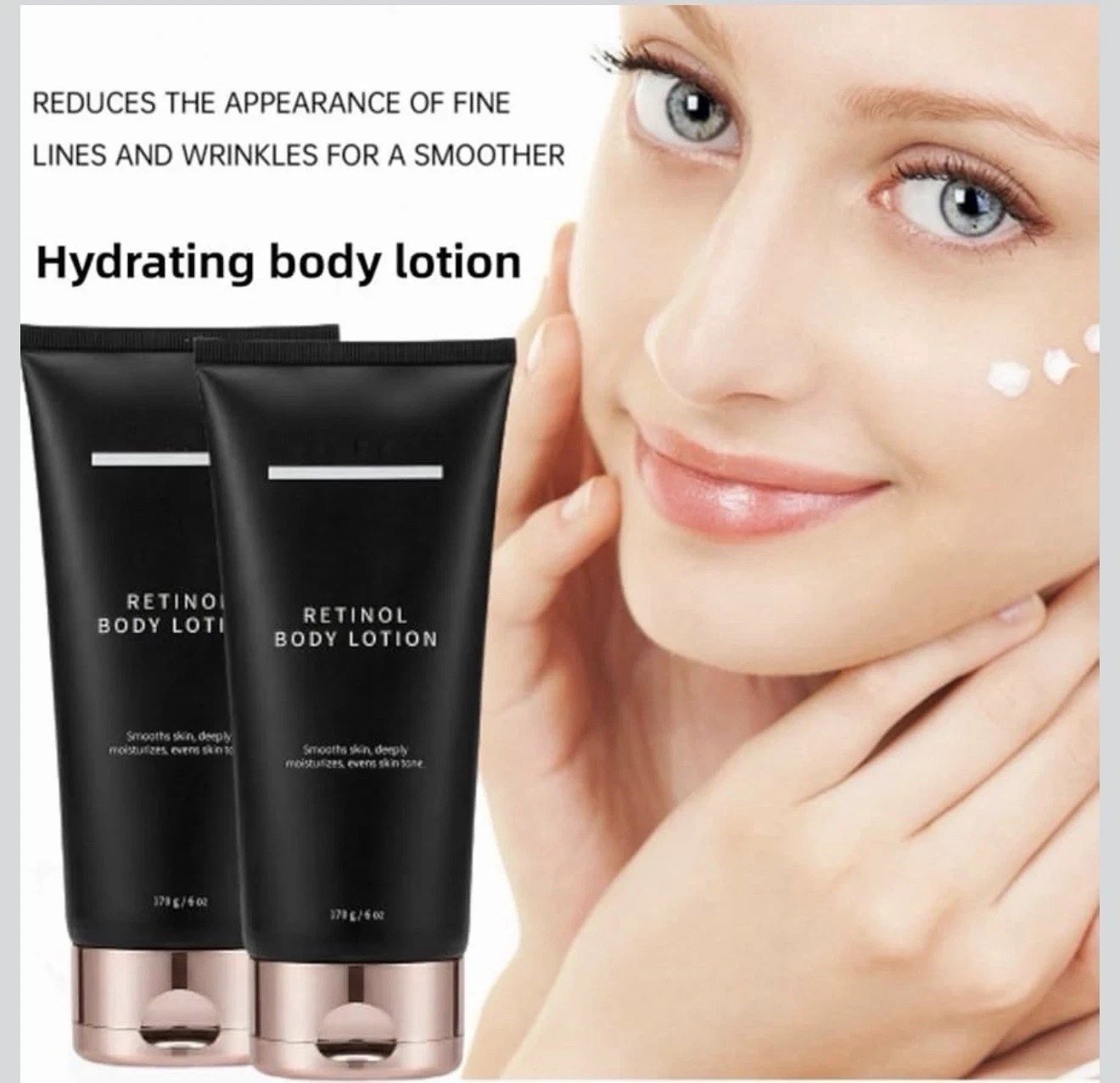 Retinol Anti Aging Body Lotion Firming Cream Crepey Skin Moisturizer 6oz 170g