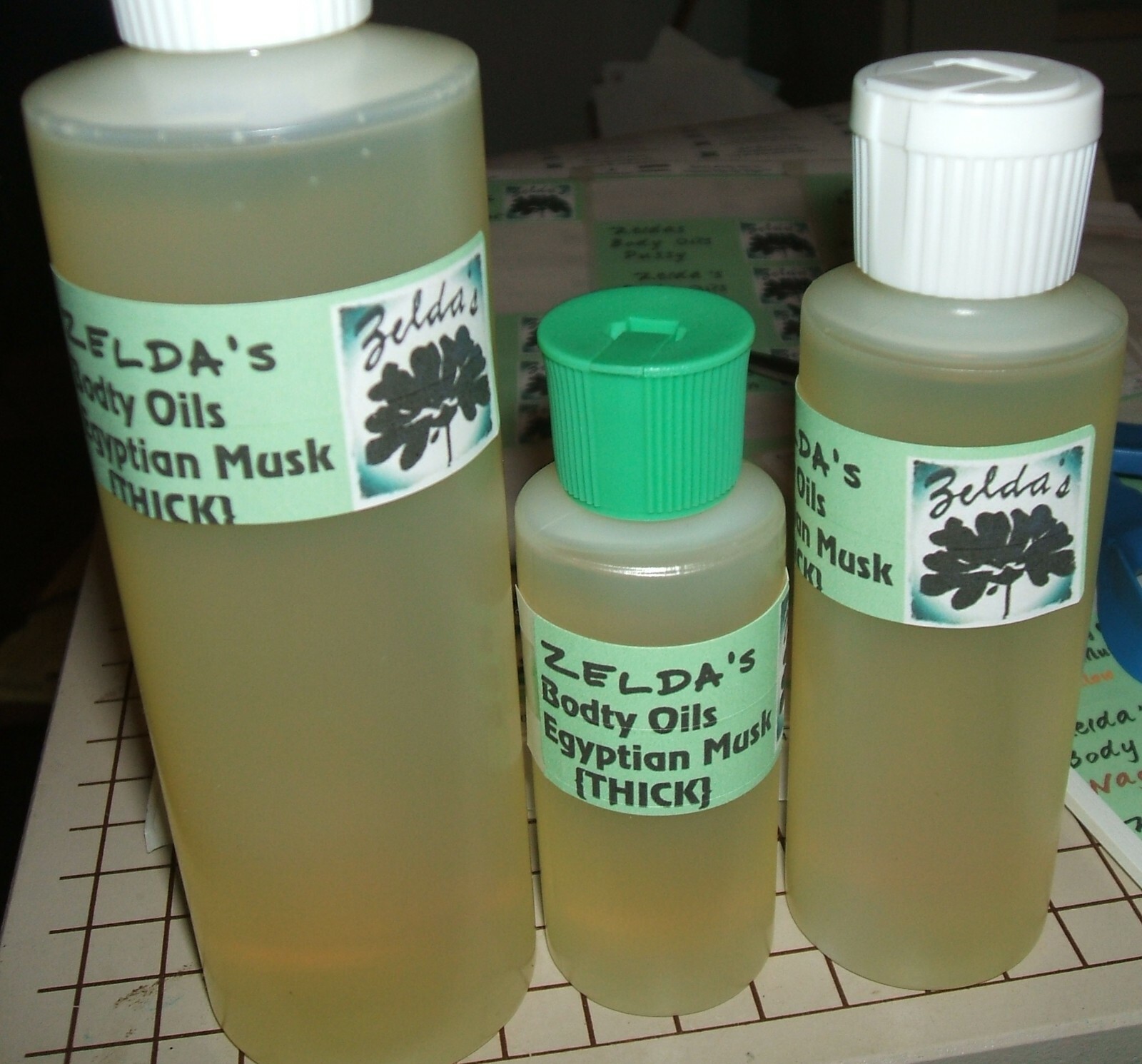 Zelda’s Pure Natural Fragrance Body Oils Egyptian Musk Choose More Scents 2oz