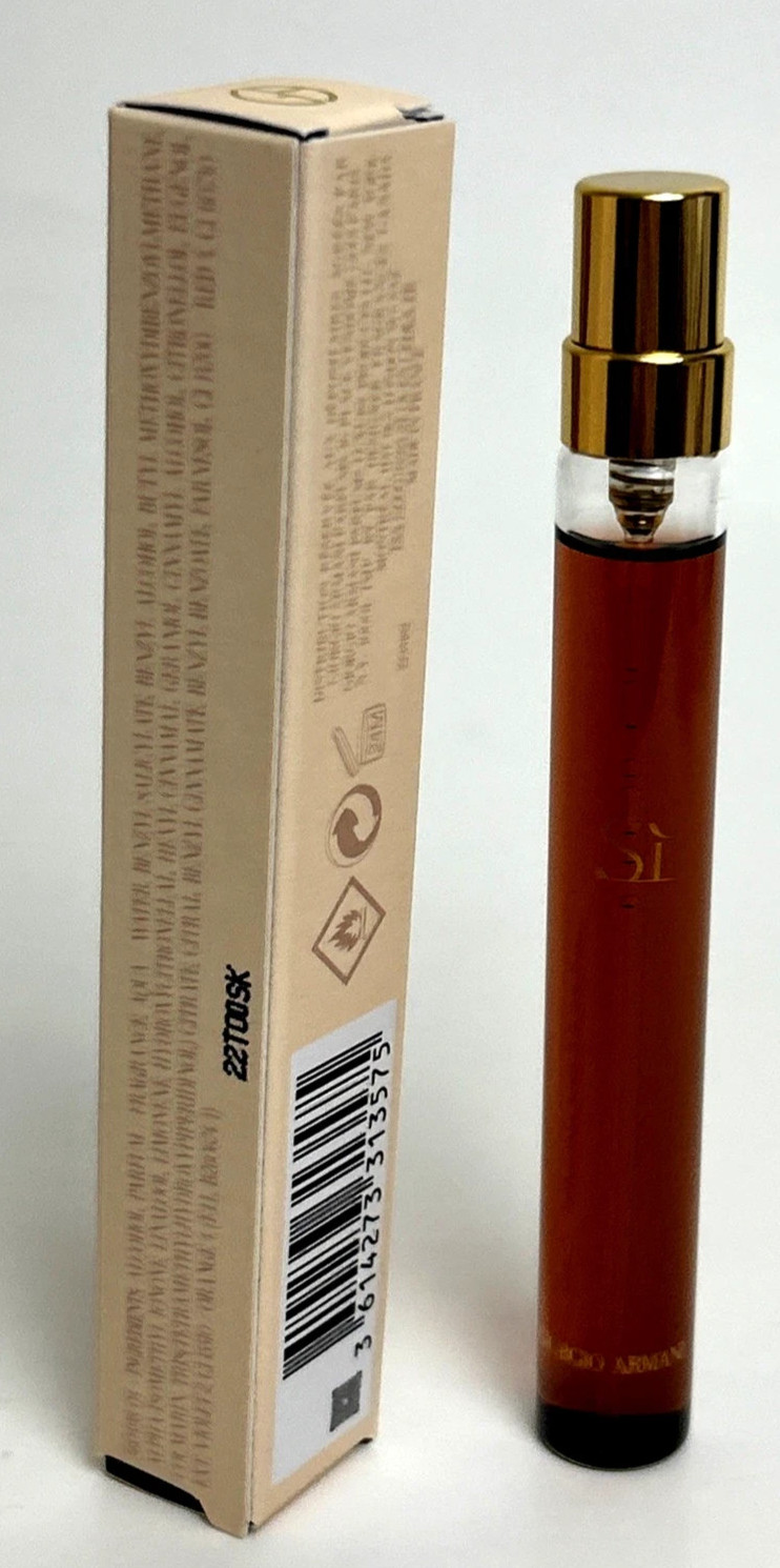 Giorgio Armani Si Intense Eau de Parfum Travel Spray 0.34 Oz 10 ml New In Box